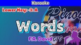 Words by F.R. David (Karaoke : Lower Key : -3 : A)
