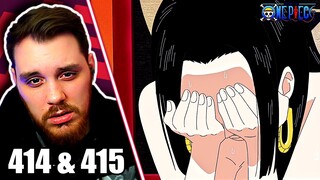 Boa's Backstory || One Piece Episode 414 and 415 REACTION + REVIEW​