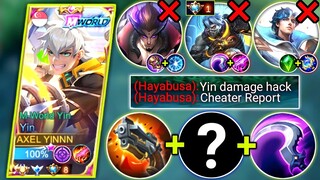 YIN VS MYTHICAL GLORY HAYABUSA & YUZHONG | YIN BEST BUILD & EMBLEM 2023 | MOBILE LEGENDS