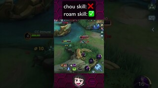 my chou skill is 0 but my roam skill is 99