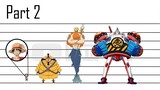 One Piece | Characters Size Comparison 2