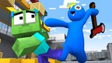 Monster School: Zombie escape Rainbow Friends Blue - Sad Story | Minecraft Animation