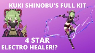 ELECTRO HEALER! Kuki Shinobu Full Kit | Genshin Impact |