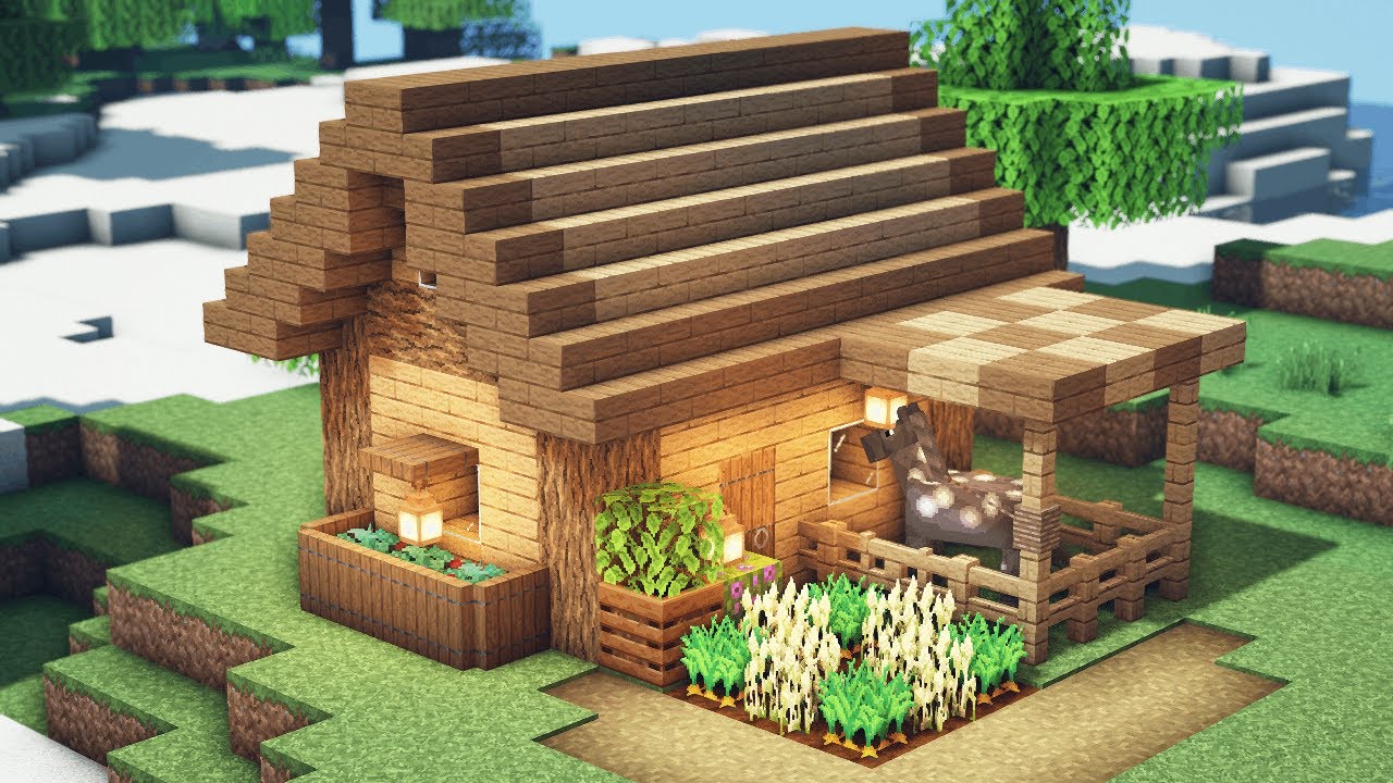 Minecraft: How to Build a Beginner Starter House - Bilibili