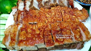 THỊT HEO QUAY BẰNG LÒ NƯỚNG Điện Thịt Mềm Không Bị Khô Da Giòn Tan Ăn Bánh Hỏi Cực Ngon |Nhamtran FV