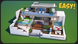 Cara Membuat Rumah Modern Simple 3 Lantai ! || Minecraft Modern Pt.74