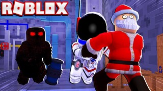 HELPING SANTA FLEE THE FACILITY!! - ROBLOX FLEE THE FACILITY