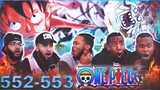 LUFFY VS HORDY JONES! One Piece eps 552/553 REACTION