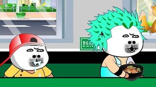 For a bowl of noodles, the leader was beaten by his employees