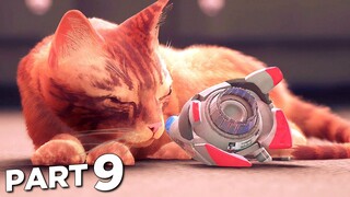STRAY PS5 Walkthrough Gameplay Part 9 - SENTINELS (FULL GAME)