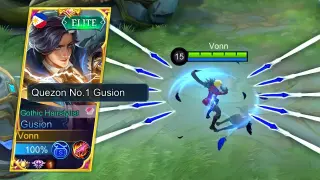 GUSION GOTHIC HAIRSTYLIST✂️ ROBOTIC FINGERS SATISFYING COMBO!!