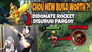 CHOU NEW BUILD WAR AXE 1st ITEM ! DIKASIH ROCKET SURUH PARGOY !