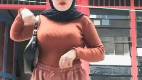 jilbab hitam mantap