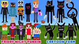 Friday Night Funkin' vs. Cartoon Cat Team | AWESOME BATTLE | Minecraft