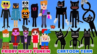 Friday Night Funkin' vs. Cartoon Cat Team | AWESOME BATTLE | Minecraft