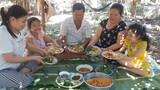 Làm Xửng Bánh Mặn Nước Cốt Dừa Ăn Ngoài Vườn Thật Là Ngon| TKQ & Family T572