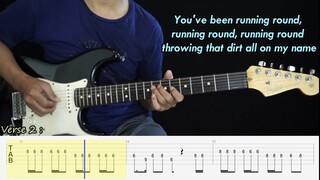 Attention - Charlie Puth - Electric Guitar Cover + TAB