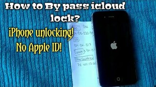 How to By Pass Icloud lock/apple ID lock?