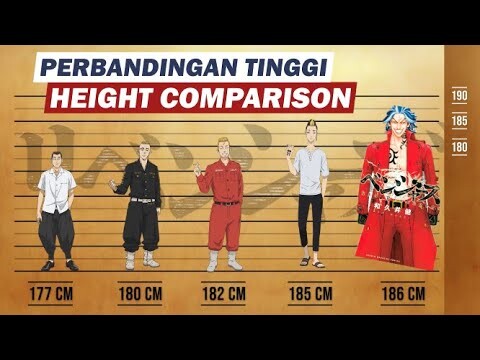 TOKYO REVENGERS HEIGHT COMPARISON [PERBANDINGAN TINGGI] - ADA YANG COCOK DENGAN KALIAN?