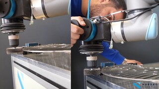 Automated deburring using Mimic | Nordbo Robotics
