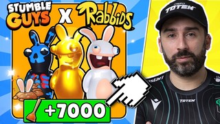 WORLD RECORD: SBLOCCO SKIN SPECIALE RABBIDS! - STUMBLE GUYS ITA