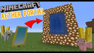 How to make the AETHER PORTAL in Minecraft! (banner)