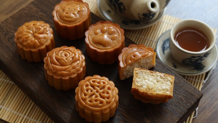 Bánh trung thu nhân sữa dừa | Coconut Mooncakes