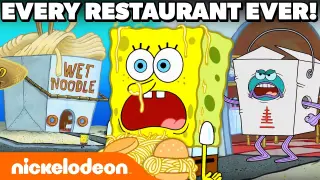 Every Restaurant Ever in Bikini Bottom 🍔 | SpongeBob | Nickelodeon Cartoon Universe