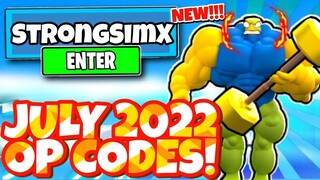 JULY *2022* ALL NEW SECRET OP CODES For STRONG SIMULATOR X! In Roblox Strong Simulator X Codes