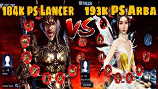 184k PS Lancer VS 193k PS Arbalist | Mir4