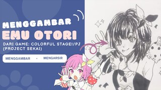 MENGGAMBAR DAN MENGARSIR EMU OTORI!✨️😆 ||DARI GAME:COLORFUL STAGE/PROJECT SEKAI😉