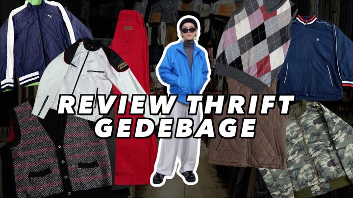 Review & Styling Barang Thrift Shop Pasar Cimol Gedebage