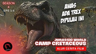 Dinosaurus Dan Robot Ada Disini | ALUR CERITA FILM Jurassic World Camp Cretaceous | Season 4