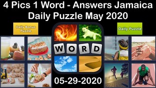 4 Pics 1 Word - Jamaica - 29 May 2020 - Daily Puzzle + Daily Bonus Puzzle - Answer - Walkthrough