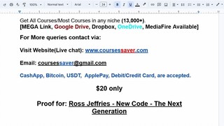 Ross Jeffries - New Code - The Next Generation