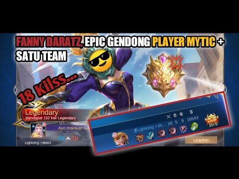FANNY CARRY US!!! || FANNY EPIC GENDONG MYTIC DAN SATU TEAM || MLBB INDONESIA!!!