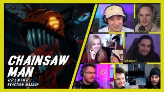 CHAINSAW MAN OPENING | REACTION MASHUP😱