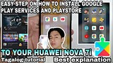 How to install Google play service / Playstore in HUAWEI NOVA 7i | Read the Description | Tagalog
