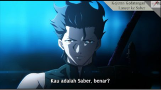 Fate/Zero - Eps 3 Kejutan Kedatangan Lancer ke Saber