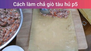 Cách làm chả giò tàu hủ p5