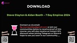 [COURSES2DAY.ORG] Steve Clayton & Aidan Booth – 7 Day Empires 2024