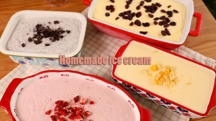 Make four kinds of ice cream!