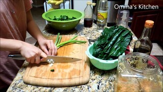 Collard Green Korean Side Dish (컬러그린무침) by Omma's Kitchen