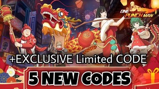 5 NEW Year CODES + Exclusive LIMITED CODE | One Punch Man the Strongest 2022