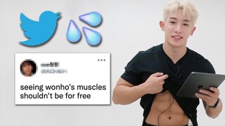 WONHO Reads Thirst Tweets