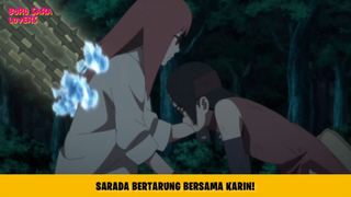 Sarada Menggigit Tangan Karin Saat Bertarung Melawan Si Kembar Pemilik Tanda Kutukan! Boruto Ep. 102