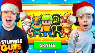 JUGAMOS CON LAS SKINS MÁS EXCLUSIVAS DE LA BETA 0.44 DE STUMBLE GUYS!!!