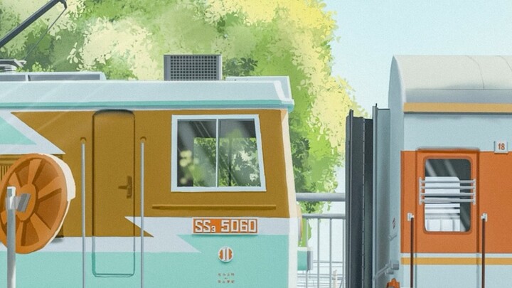 【Vẽ tranh trên iPad】 【Cảnh đường sắt nhỏ】 Buổi chiều · Giao nhau · SS3