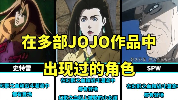 มาดูตัวละครที่ปรากฏในผลงาน JOJO หลายเรื่อง ทายสิว่าใครปรากฏตัวมากที่สุด?