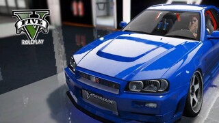 GANTI WARNA SKYLINE GTR R34 ! JADI LEBIH SANGAR !! GTA V ROLEPLAY